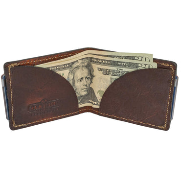 Front Pocket Slim Bifold Wallet for Men | Made in USA | Premium Full Grain Leather Men’s Wallet with Minimalist Design