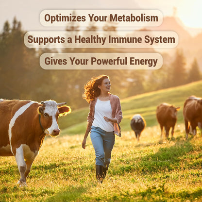 HARMONIFY Bovine Grass Fed Desiccated Beef Liver Capsules - Non-GMO, Gluten Free 120 Capsules, 30 Day Supply, Made in USA