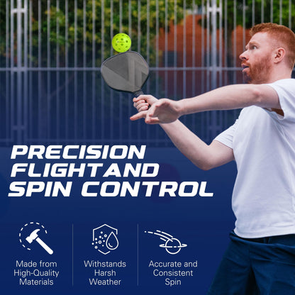 EPAMERICAN Outdoor Pickleballs | 3,6,12 Packs| USAPA Approved | Made in USA with Durable Design | Tournament-Ready, High Performance | 40 Precision Holes for Balanced Flight, (Neon Green, 3-Pack)