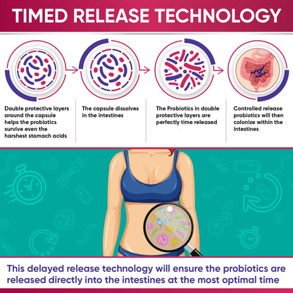 Wholesome Wellness Dr. Formulated Raw Probiotics for Women 100 Billion CFUs Capsules with Prebiotics, Digestive Enzymes, Approved for Adults, Shelf Stable Supplement