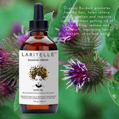 Laritelle Organic Hair Loss Prevention for Men & Women 4 oz | Prevents Hair Shedding, Promotes New Healthy Hair Growth & Scalp Health | Rosemary, Lemongrass, Ginger & Cedarwood | GMO-free. Vegan