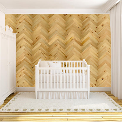 TIMBERCHiC 100% Wood Wall Planks - Made in USA - Peel-and-Stick Panels for Interior Decor - DIY Adhesive Wall Panels, Baxter Blonde (3" x 10 Sq Ft)