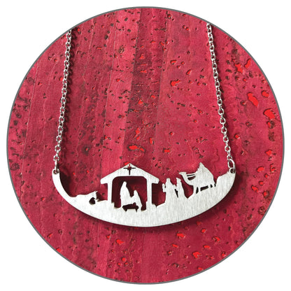 Close 2 UR Heart Stainless Steel Necklace - 3 Kings | Faith Inspired Pendant With Meaningful Message | Durable Handmade Jewelry Gift | Made In USA