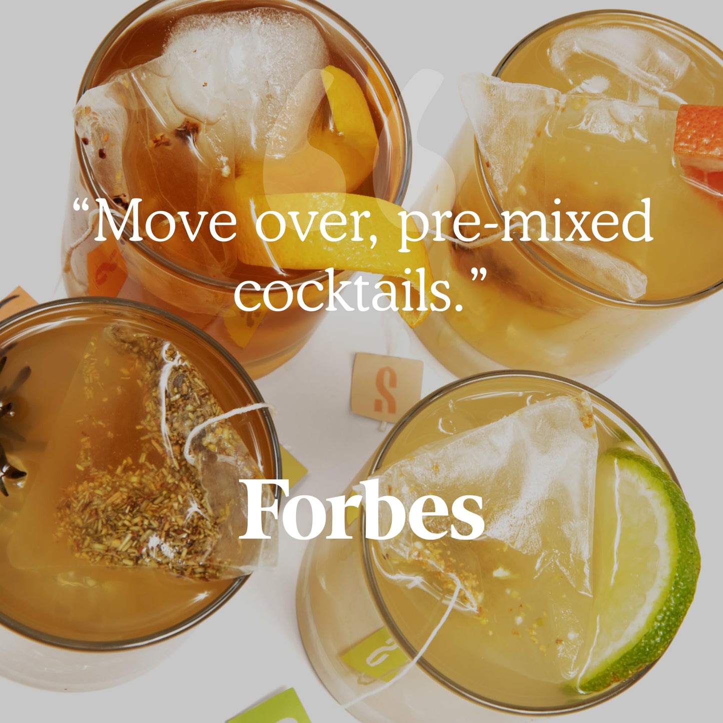 SAYSO Honey Rosemary Moscow Mule | The Original Craft Cocktail Tea Bag Mixer (Steep in Vodka & Cold Water, Enjoy in 1 Min) or Skip the Spirit for Mocktail | Organic, Certified Gluten-free & Non-GMO, 8 Count