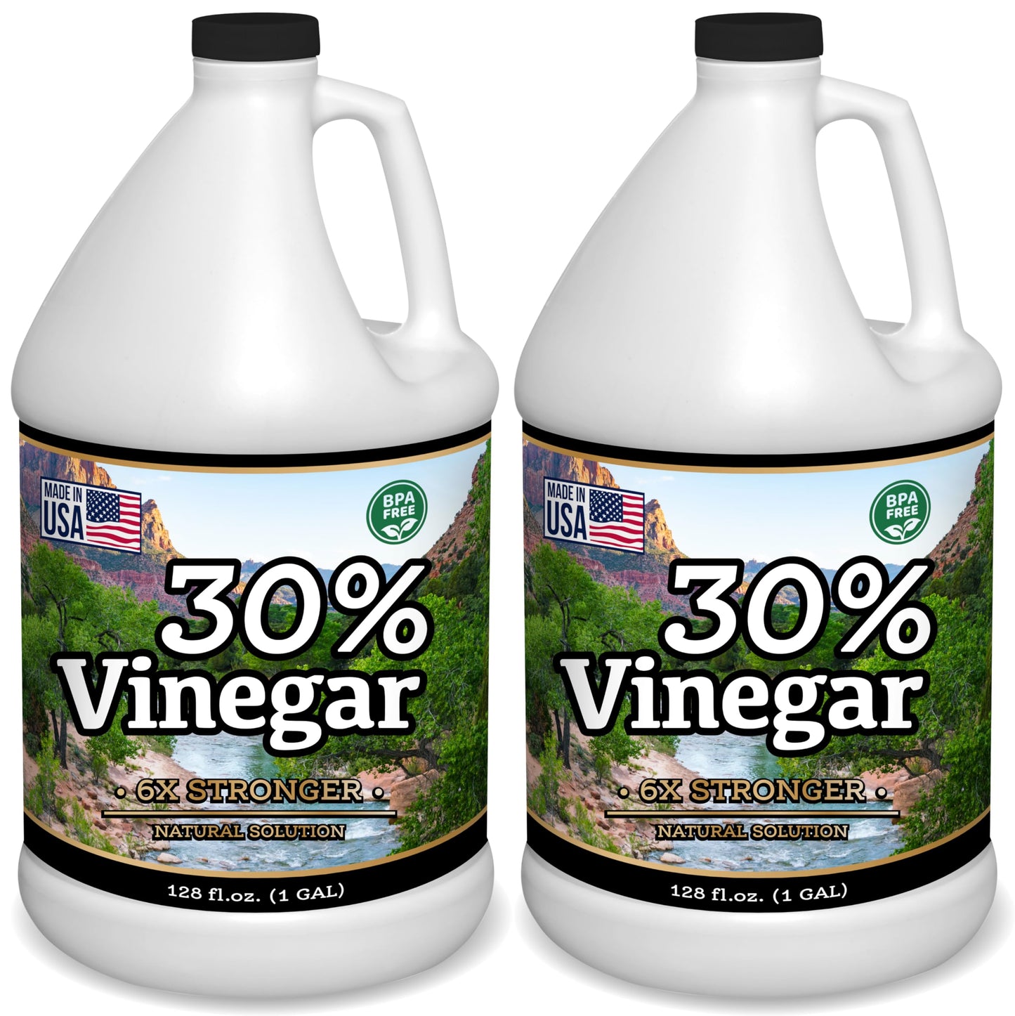 Nature's Freedom 30% Concentrated Vinegar, 2 Gallons - 6X Strength
