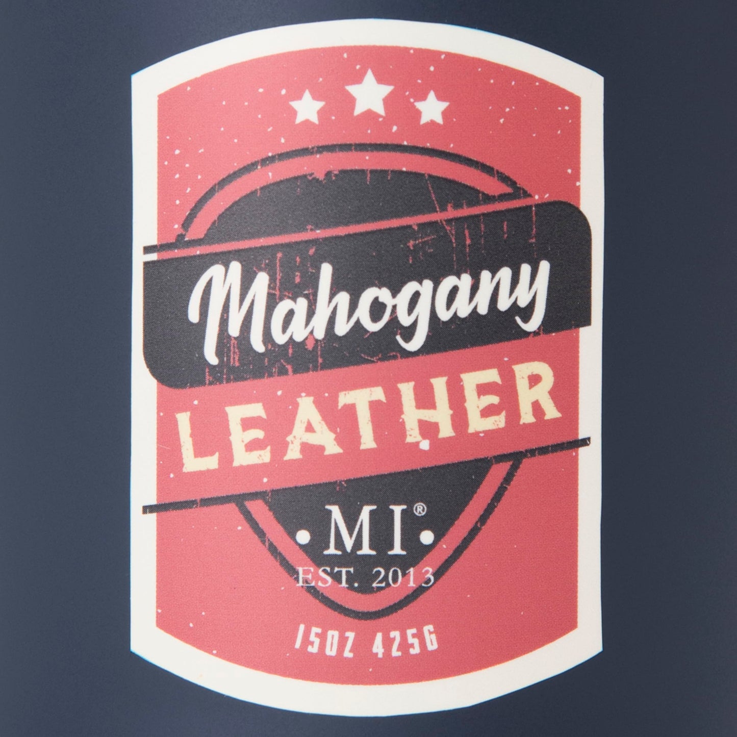 Manly Indulgence Mahogany Leather Scented Candles for Men, 2 Wick, 15 oz Premium Soy Blend Wax, 60H Burn, Candles for Home Scented – Made in The USA