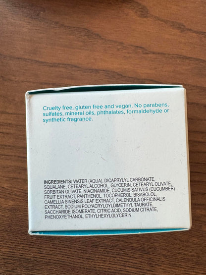 serum junkie QUENCH Lightweight Gel Cream Moisturizer with Glycerin, Niacinamide, Squalane, Green Tea, Cucumber, Calendula, Hydrating Barrier Support for Sensitive Skin, 1.7 fl oz