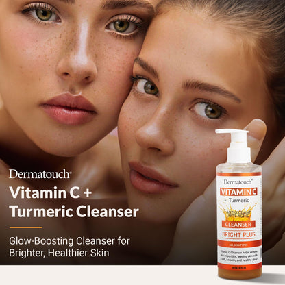 DERMATOUCH Vitamin C + Turmeric Cleanser, 8 fl oz - Made in America