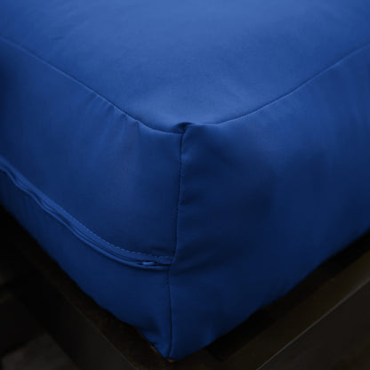 Mozaic Full Size 8-inch Cotton Twill Gel Memory Foam Futon Mattress, Blue