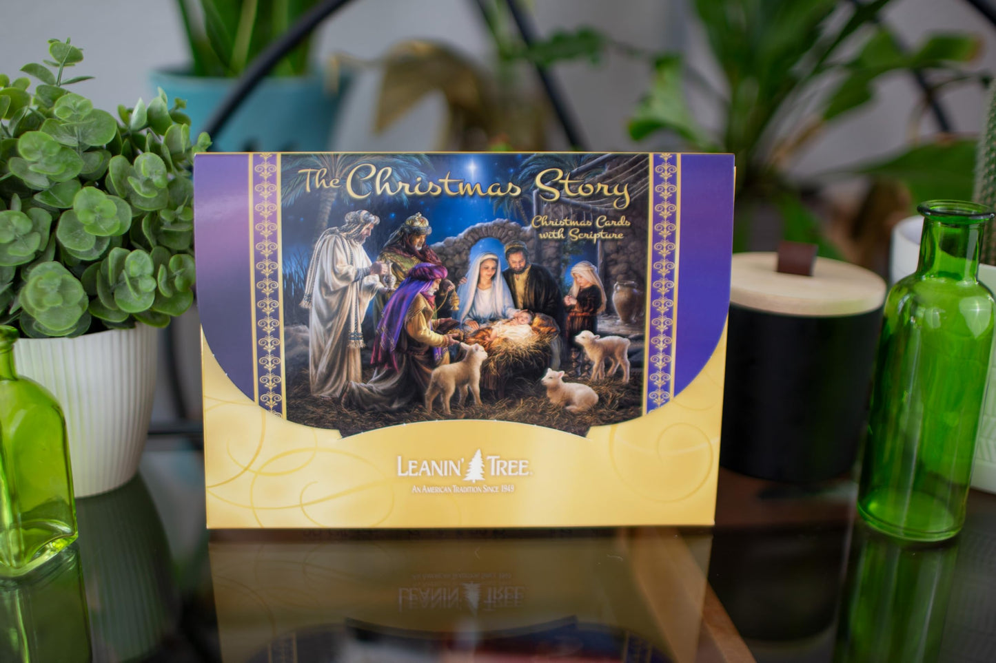 Leanin' Tree - Made In USA - 20 Religious Christmas Cards Boxed with Envelopes, Merry Christmas Cards 2025, Send Heartfelt Messages for the Season of Faith and Joy