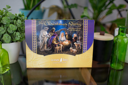 Leanin' Tree - Made In USA - 20 Religious Christmas Cards Boxed with Envelopes, Merry Christmas Cards 2025, Send Heartfelt Messages for the Season of Faith and Joy