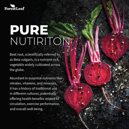 ForestLeaf Beet Root Capsules, 1000mg, 20:1 Extract, with Ginger, Grape Seed, Supports Blood Flow, Energy (120 Count (Pack of 2))