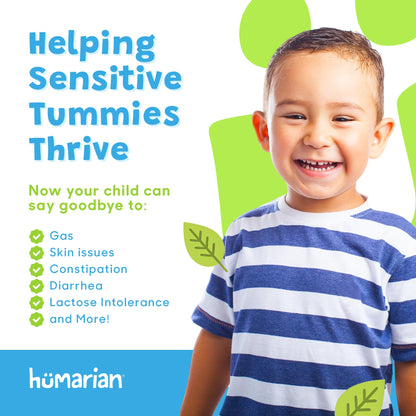 Probonix Humarian Liquid Probiotics for Kids Aged 1-9 Years Old - Superior 8-Strain Probiotic Drops to Fortify Gut Health, Immunity and More - 30-Day Supply - Tasty Grape Flavor