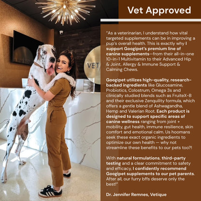 Googipet Probiotics for Dogs Digestive Health - Prebiotics and Probiotics Chews for Dogs Gut Health + Digestive Enzymes - Dog Probiotics for Yeast Itchy Skin Itchy Ears w/Papaya, Pumpkin, & Fiber