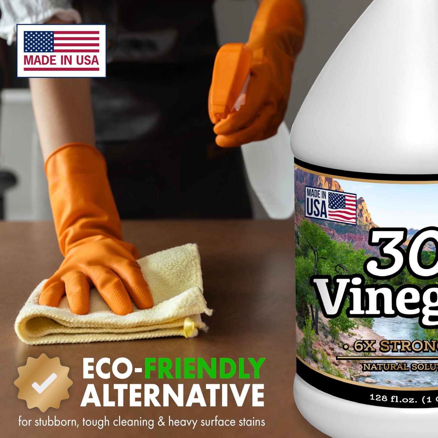 Nature's Freedom 30% Concentrated Vinegar, 2 Gallons - 6X Strength