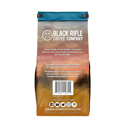 Black Rifle Coffee Company Loyal Spirit, Light Roast Ground Coffee, 18 OZ Bag