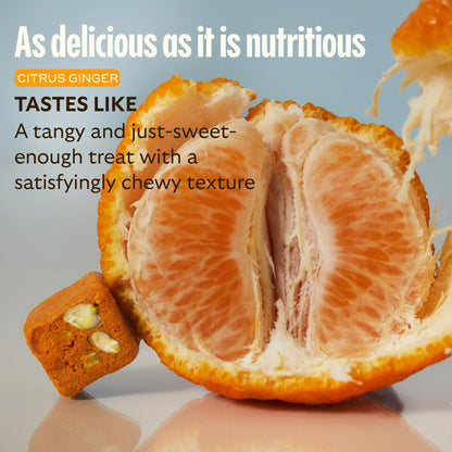 GEM Daily Multivitamin for Women & Men, 20+ Vitamins & Minerals zinc, Vitamin D, B, K, Folic Acid, Turmeric, Beta Glucan GLP-1 booster, Supports Gut, Skin, Brain, Immunity (Citrus Ginger, 28 Servings)