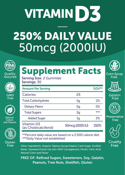 Lunakai Collagen and Vitamin D3 Gummies Bundle - Non-GMO Anti Aging Supplements for Men & Women - Immunity, Bone and Mood Support Gummy for Adults - 30 Days Supply