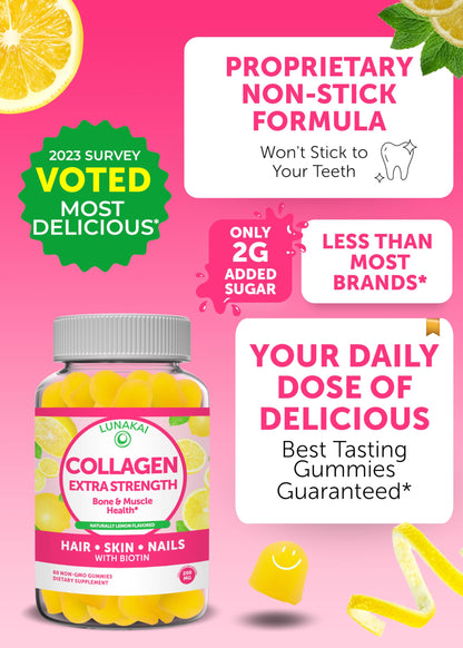 Lunakai Collagen and Elderberry Gummies Bundle - Anti Aging Supplements for Men & Women - Immune Support for Adults and Kids - Vegan, Non-GMO, No Corn Syrup, Gelatin Free, All Natural Black Sambucus