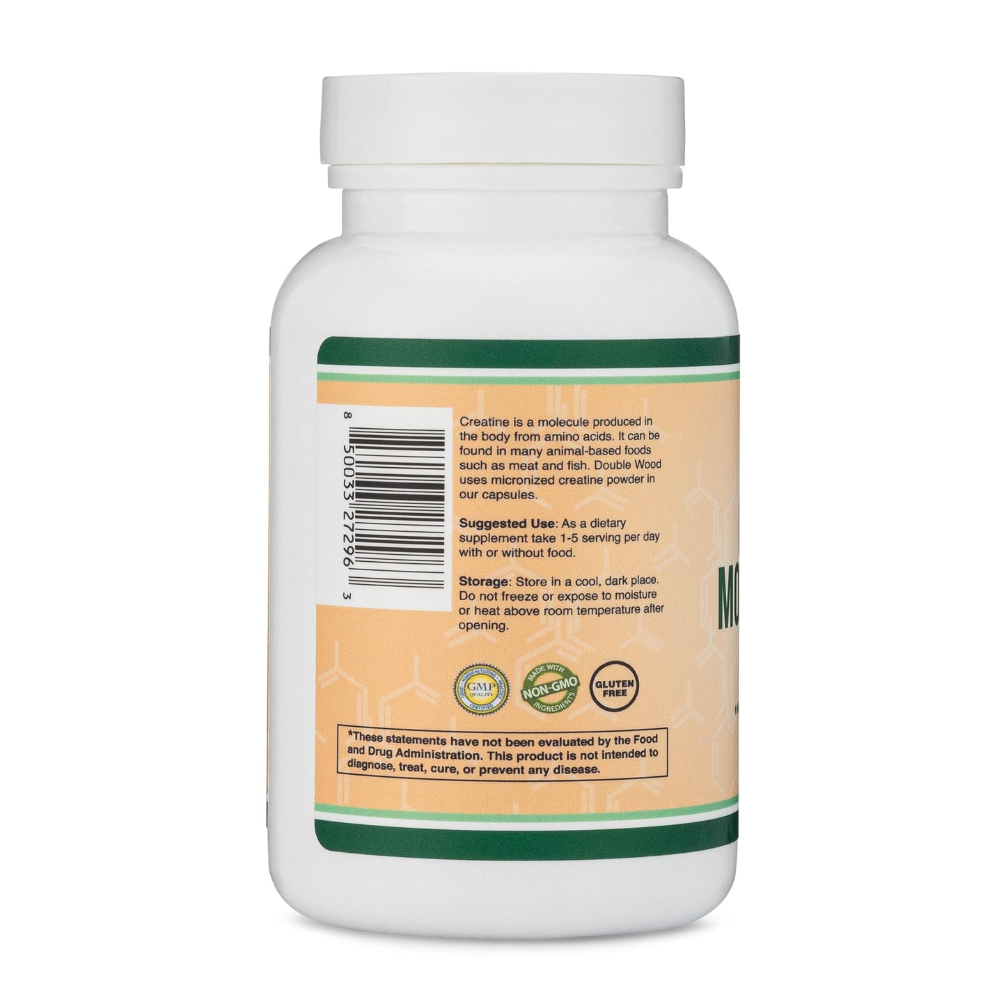 Creatine Monohydrate Gummies - 1g per Serving, 120 Count - No Fillers, Vegan Safe, Non-GMO, Gluten Free by Double Wood