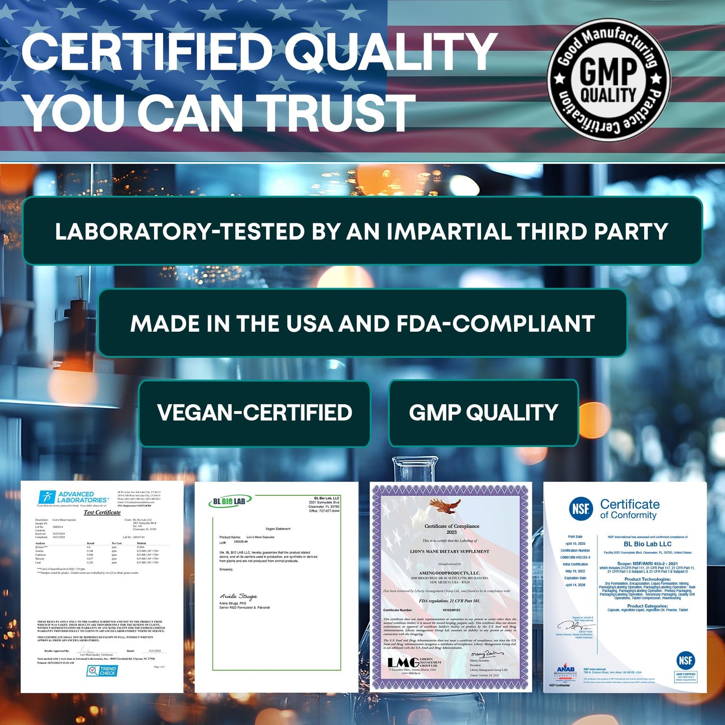 Lion’s Mane Supplement Capsules 1000mg – Nootropics Brain Support Supplement with Alpha GPC – Organic Mushroom Complex for Memory, Focus, Energy, Mood & Nerve Health – Melena de Leon Organico 120 Caps