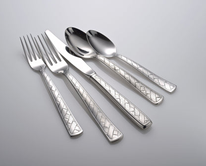 Liberty Tabletop Weave 45 Piece Flatware Set for 8 Made in USA