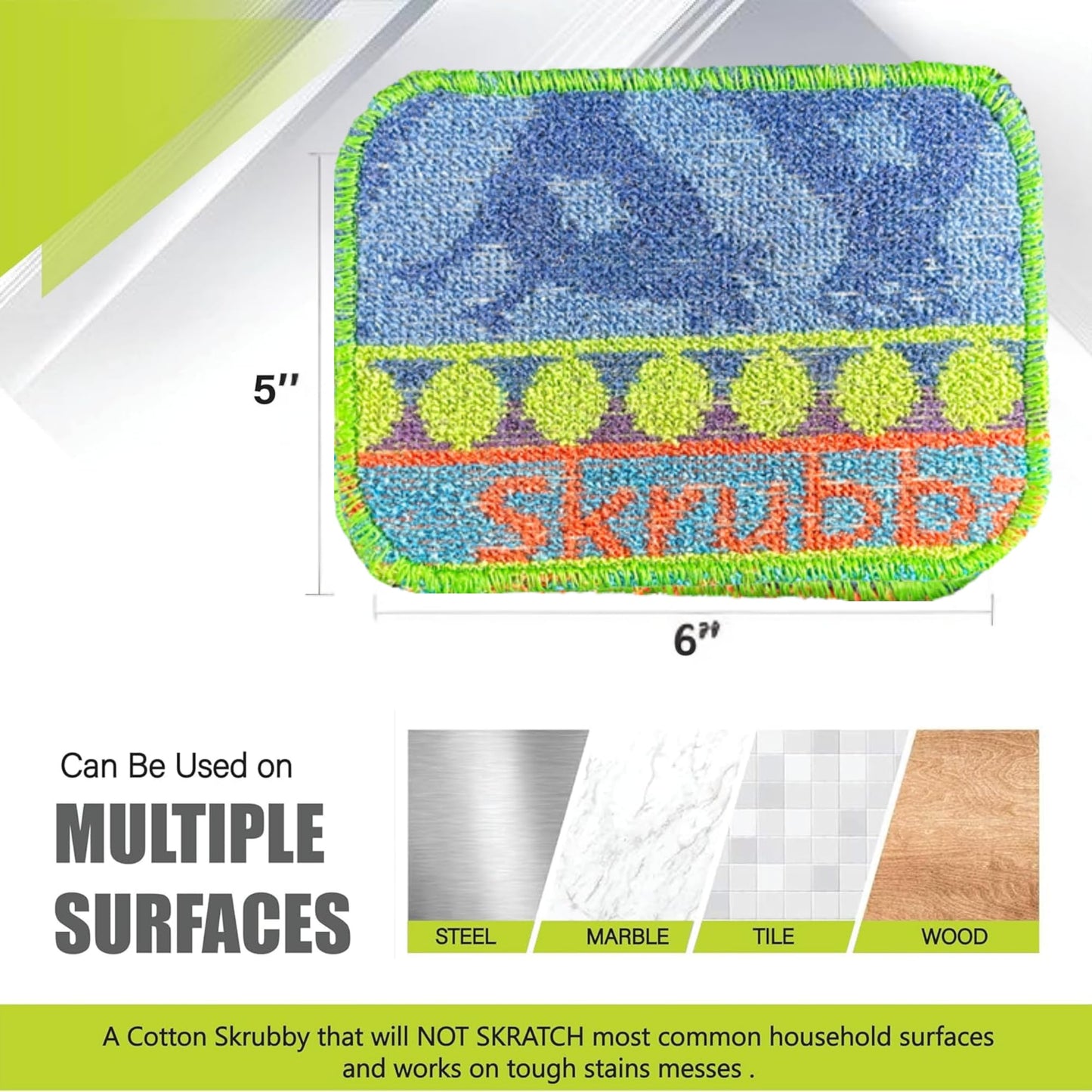 Wet-It Skrubba Non-Scratch Scouring Pad – European Scrubby Sponge for Kitchen Cleaning, Pots, Pans, Glass & Cookware – Durable Reusable Pad with Fun Chicken Design