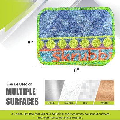 Wet-It Skrubba Non-Scratch Scouring Pad – European Scrubby Sponge for Kitchen Cleaning, Pots, Pans, Glass & Cookware – Durable Reusable Pad with Fun Chicken Design