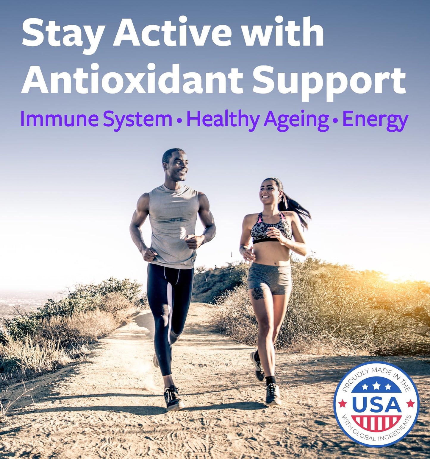 Super Antioxidants Supplement - Powerful Super Food Antioxidant Daily Blend - Acai Berry, Goji, Pomegranate & Trans Resveratrol - Herbal and Fruit Formula For Women and Men - Skin Care - 60 Capsules