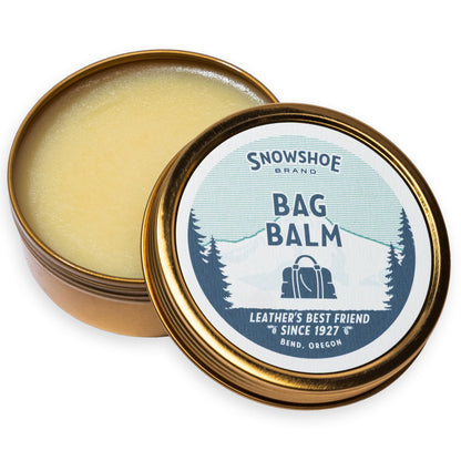 Snowshoe Balm for Bags, Made in USA Since 1927 - Protect, Condition, Restore & Waterproof - Leather Conditioner for Purses, Bags, Totes, Briefcases, Travel Bags & Leather Luggage (4 oz)