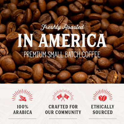 Crockett Dark Roast Ground Coffee – Bold Dark Roast Ground Coffee with Full-Bodied Flavor, Smooth Finish & No Bitterness – Perfect for Rich, Gritty Brewing Without the Burn