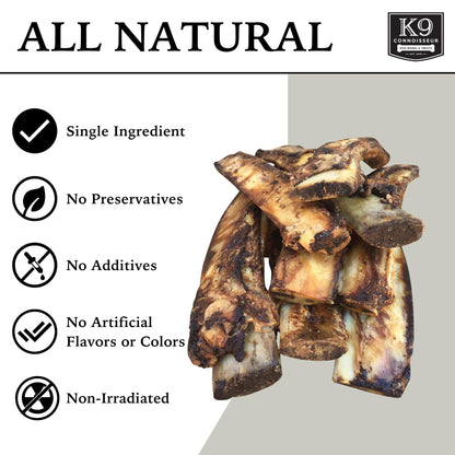 K9 Connoisseur Single Ingredient Dog Bones Made in USA - 8 to 10 Inch Long All Natural Meaty Rib Marrow Filled Bone Chew Treat Best for Medium Breed Dogs Best Upto 50 Pounds 8 Pack