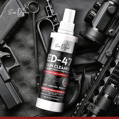 Evo Dyne 2-Pack Gun Cleaner Spray (8oz Per Bottle), Made in USA | All-in-One Lubricant & Gun Cleaner - Penetrates Carbon Deposits, Metals & Residue