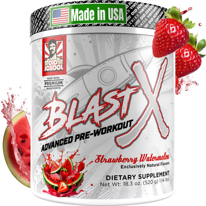 Blast X Advanced Pre Workout Powder, Intense Energy Booster Preworkout for Men & Women, Natural Caffeine + ZumXR®, Beta Alanine, Citrafuze™, L-Citrulline & Taurine for Strength, Focus & Endurance