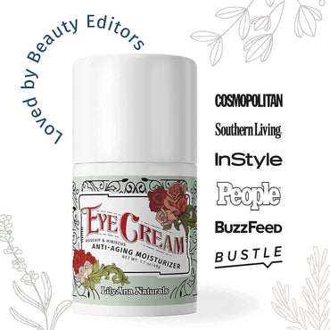 LilyAna Naturals Eye Cream 1.7 Oz and Charcoal Face Scrub 3 Oz Bundle - Anti-Aging Facial Exfoliator and Anti Aging Eye Cream for Dark Circles and Puffiness, Under Eye Cream, for Women and Men