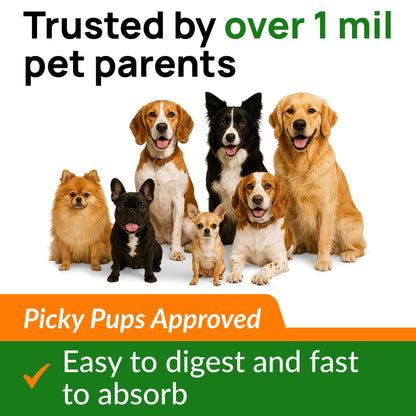 PAWFECTCHEW Pumpkin Powder for Dogs - 8oz Powdered Supplement High Fiber for Dogs Stool Softener - Treat Diarrhea, Constipation, Upset Stomach, Food Sensitivity - Improve Digestion - Made in USA