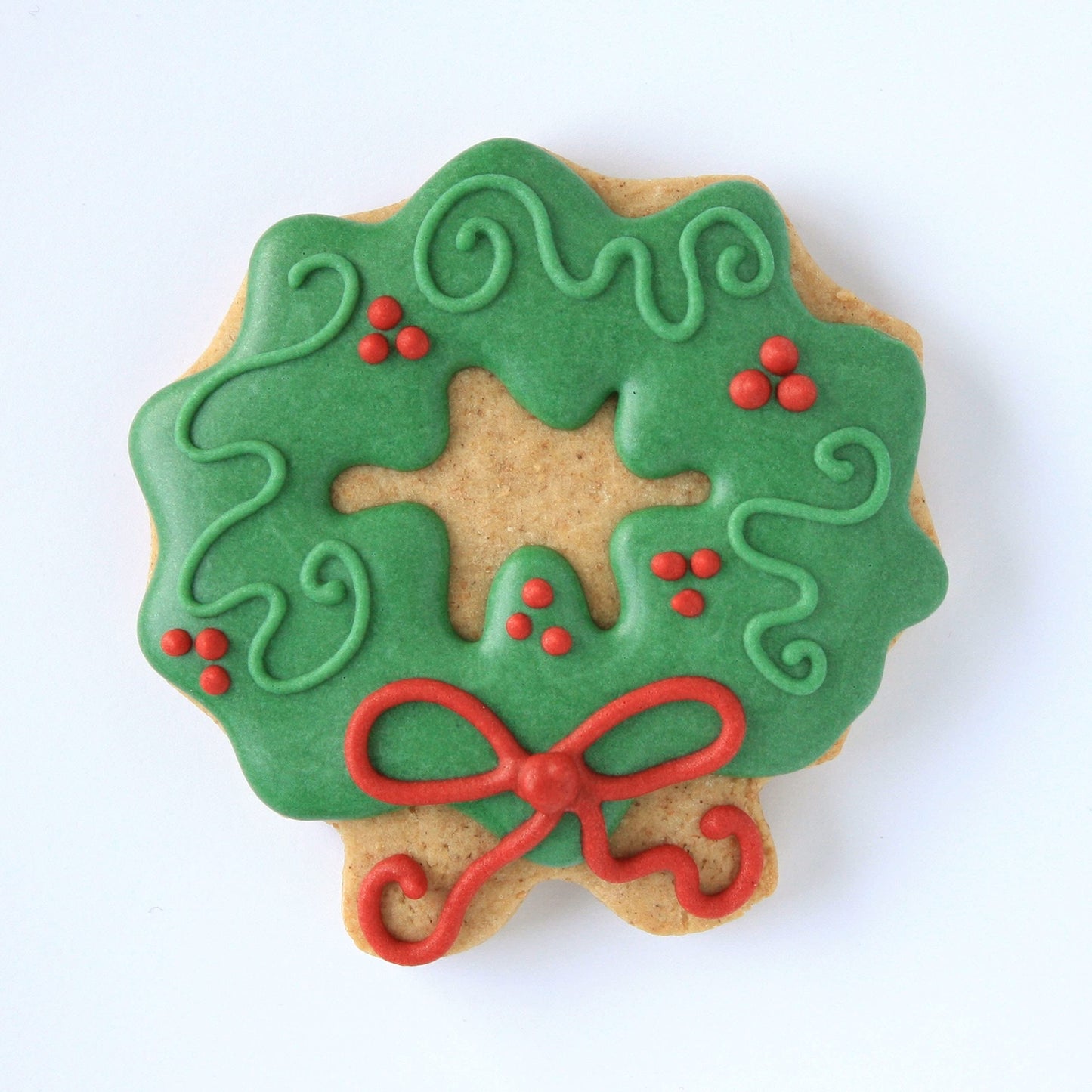 Christmas Wreath Cookie Cutter, 3.5" Made in USA by Ann Clark