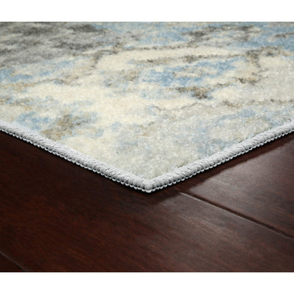 Maples Rugs Vintage Patchwork Distressed 1'8 x 2'10 Non Skid Washable Throw Rugs [Made in USA] for Entryway and Bedroom, Teal