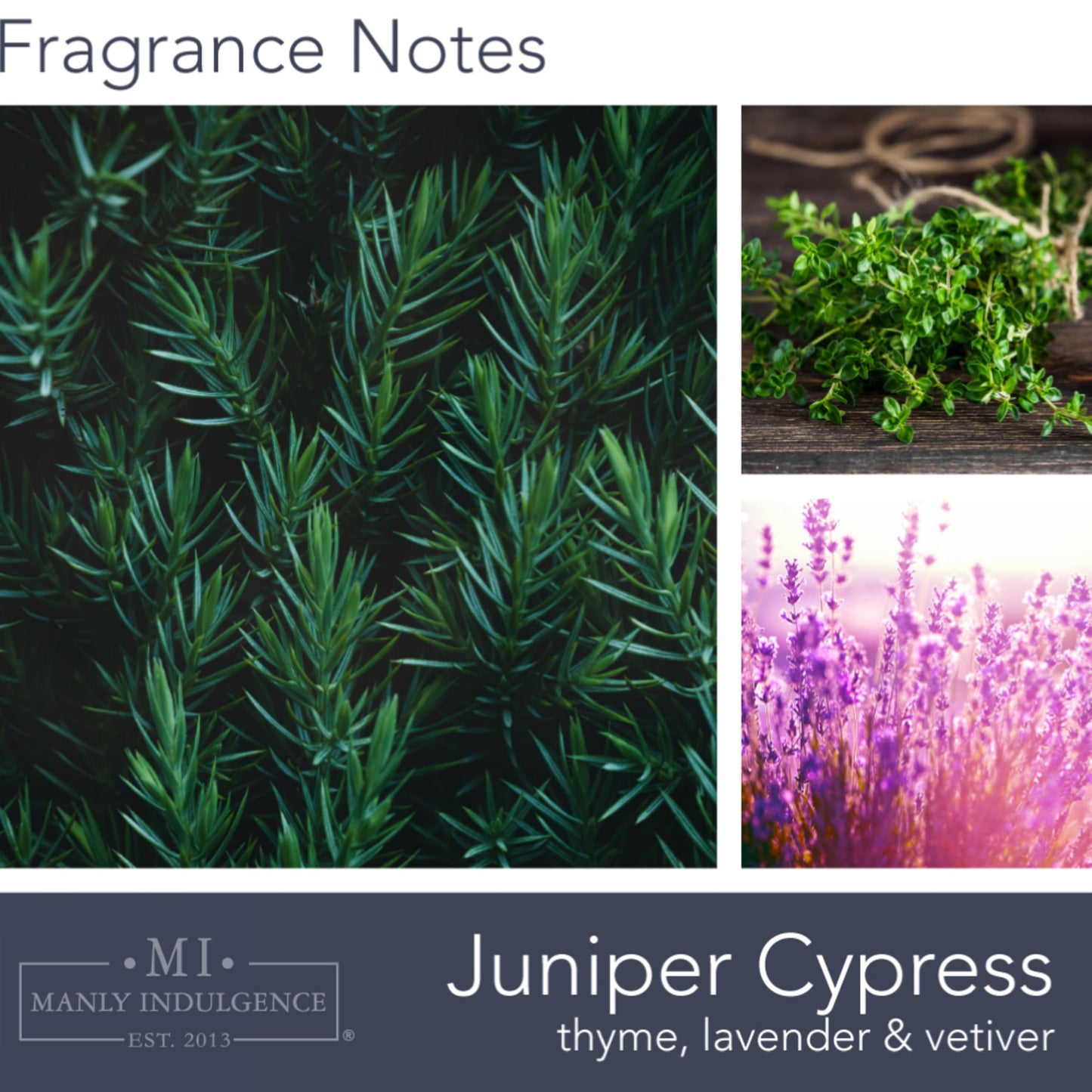 Manly Indulgence Juniper Cypress Scented Candles for Men, 2 Wick, 15 oz Premium Soy Blend Wax, 60H Burn, Candles for Home Scented – Made in The USA