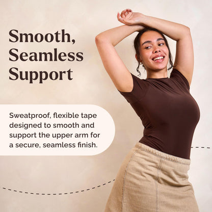 Instant Lifts Skinnies Arm Tape - Patented & Made in USA - Arm Lift Tape for Flabby Arms - Invisible & Sweatproof - 5 Pairs