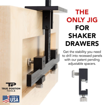 True Position Tools The Original Cabinet Hardware Jig - Made in USA - Most Accurate Tool for Knobs and Pulls - Hand Calibrated