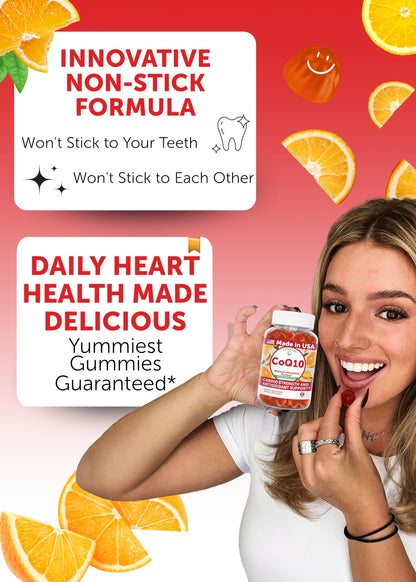 Lunakai USA Made CoQ10 Gummies for Adults 200mg – Coenzyme Q10 for Heart Health, Cellular Energy & Aging Support – Non-GMO, Vegan, 60ct