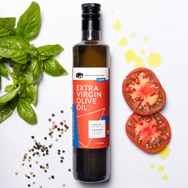 American Vinegar Works - Organic Extra Virgin Olive Oil & Red Wine Vinegar - 8.5oz of Red Wine Vinegar and 16.9oz of EVOO - Perfect ratio for Salad Dressing, Marinades, and More! Great Gift Giving