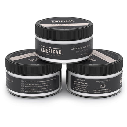 After Shave Balm for Smooth (Original Scent), Silky & Irritation Free Skin, Soothes and Moisturizes Face After Shaving, Treats Redness & Razor Burn, Post Shave Lotion by American Shaving Co - 4 Oz