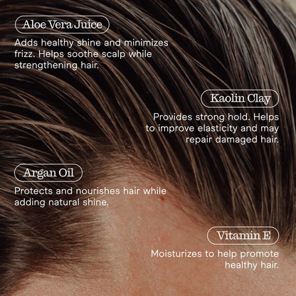 Firsthand Supply Hair Clay Pomade for Men & Women – Matte Clay Finish & Extra Strong Hold – Non-Greasy, Water-Based Organic Pomade – Easy to Restyle – Ideal for Short to Medium Hair Length – 3oz