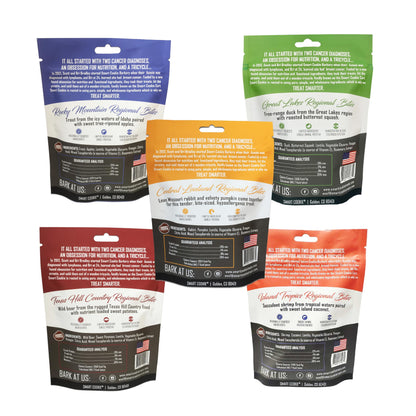 Smart Cookie All Natural Soft Dog Treats - 5 Flavor Variety Pack (5oz Each) - Healthy Dog Treats for Dogs & Puppies with Allergies, Sensitive Stomachs - Chewy, Grain Free, Made in USA