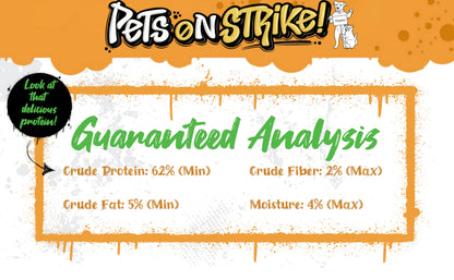 PETS ON STRIKE Freeze Dried Chicken Breast for Dogs & Cats – Single Ingredient Dog Treats – USA Sourced & Made – High Protein, All Natural, Grain Free – Raw Freeze-Dried Training Treats (3oz)