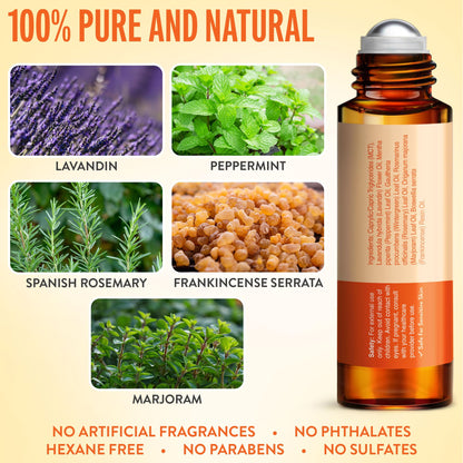 UpNature Head Bliss Essential Oil Roll On – Soothing Migraine and Head Tension Comfort with Instant Cooling Effect – Nurse Accessories Gifts