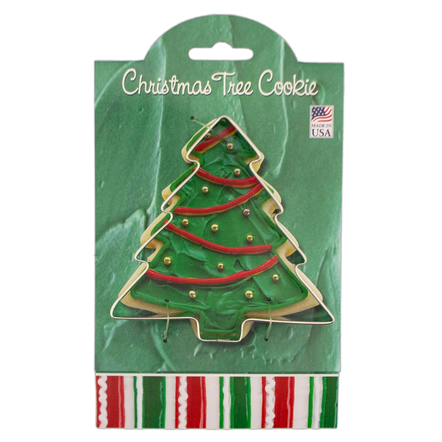 Ann Clark Cookie Cutters Christmas Tree Cookie Cutter 4" with Recipe Card, Made in USA