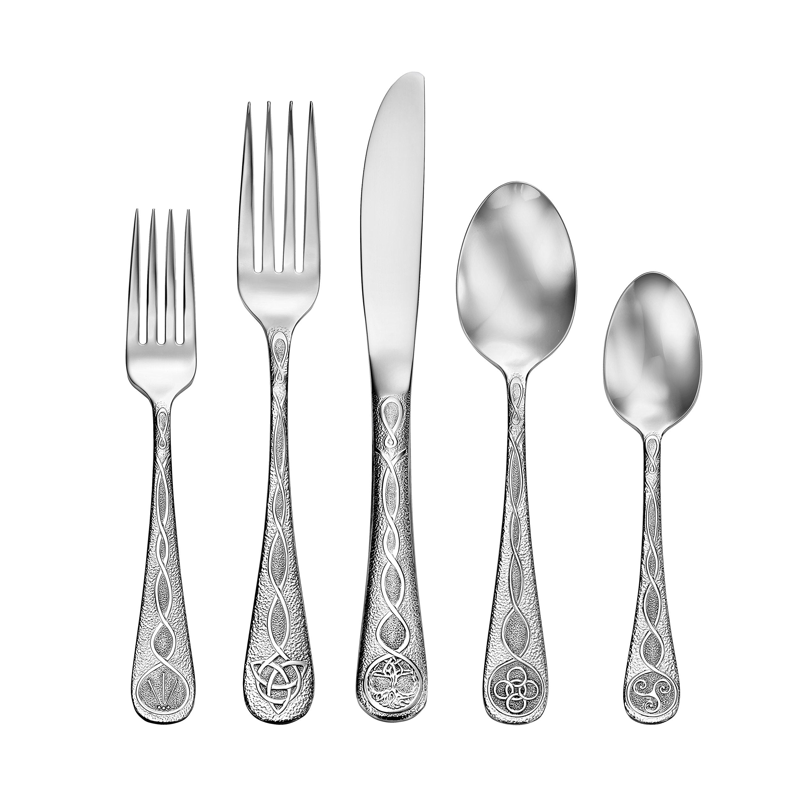 Silverware Only Liberty Tabletop Celtic 45pc Flatware Set Service for 8 Silverware MAD ...